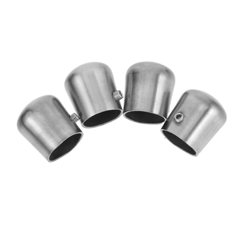 Kisangel 4 Stück Handlauf-endkappen aus Edelstahl Runde Treppen-handlaufstopfen Rostfreie Rohr-abdeckungen Einfache Montage Schutz und Modernes Design für Treppengeländer zu Hause und Hotel Kisangel 4 Stück Handlauf-endkappen aus Edelstahl Runde Treppen-handlaufstopfen Rostfreie Rohr-abdeckungen Einfache Montage Schutz und Modernes Design für Treppengeländer zu Hause und Hotel von Kisangel
