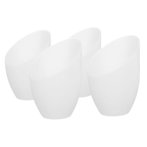 Kisangel 4 Stück Kunststoff Lampenschirme Weiß Mittelloch Ersatzschirm für Stehlampe Pferdehufe Design Einfach Montage Weiches Licht Schlafzimmer Wohnzimmer von Kisangel