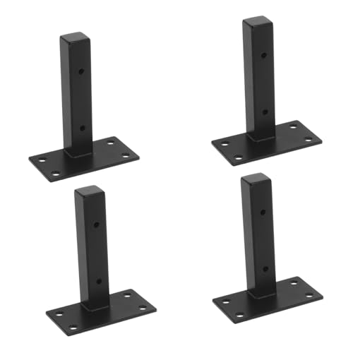 Kisangel 4 Stück Schwarze Schwerlast Wandhalterungen Quadratische Metall Regalträger aus Kaltgewalztem Stahl Robuste Schwebende Wandregalhalter für Bücher Pflanzen Werkbank und Vielseitige Kisangel 4 Stück Schwarze Schwerlast Wandhalterungen Quadratische Metall Regalträger aus Kaltgewalztem Stahl Robuste Schwebende Wandregalhalter für Bücher Pflanzen Werkbank und Vielseitige von Kisangel