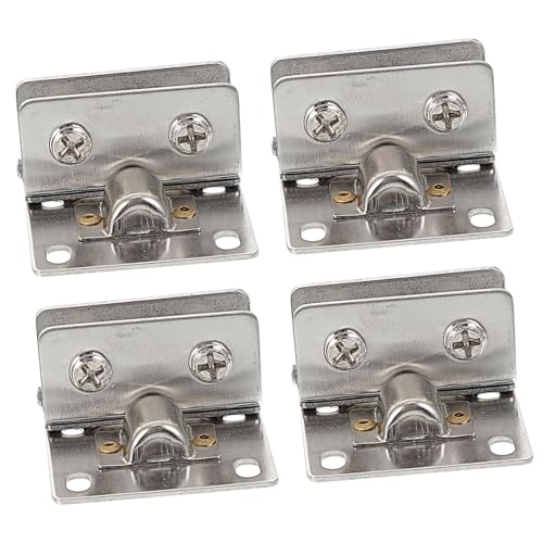 Kisangel 4 Stück Teiliges Edelstahl Glas Türscharnier für Rahmenlose Duschtüren Rostfrei Fein Verarbeitet Geeignet für Glasvitrinen Weinschränke und Glasduschräume von Kisangel