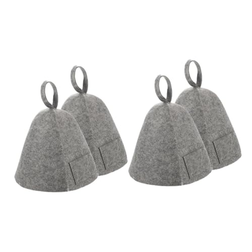Kisangel 4 Stück Teiliges Filzgefertigte Sauna Kappe für Damen und Herren Hitzeschützende Kopfbedeckung für Russische und Dampfbäder Atmungsaktiv Leicht zu Reinigen Einsetzbar Kisangel 4 Stück Teiliges Filzgefertigte Sauna Kappe für Damen und Herren Hitzeschützende Kopfbedeckung für Russische und Dampfbäder Atmungsaktiv Leicht zu Reinigen Einsetzbar von Kisangel