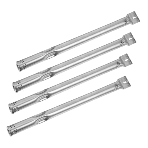 Kisangel 4 Stück Teiliges Grillbrenner Ersatzset Einstellbare Gasbrennerrohre für Outdoor Gasgrill Hitzebeständige BBQ Ersatzteile Einfach zu Montieren und Langlebig für Heimgebrauch von Kisangel