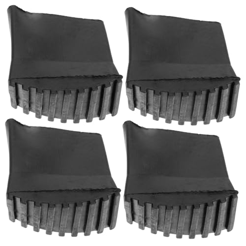 Kisangel 4 Stück Teiliges Leiterfußschutz Hochwertigem Gummi Rutschfeste Strapazierfähige Leiterfüße mit Schalldämmung und Bodenschutz Kompatibel für Steh Klappleitern Einfache Montage von Kisangel