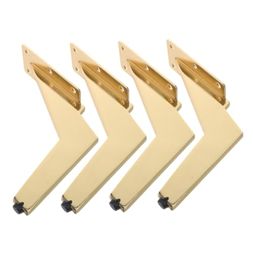 Kisangel 4 Stück Teiliges Metall Möbelfüße Höhe Gold Stabile Seit-Montage Möbelbeine für Sofas Tv-schränke Konsolentische Einfache DIY Installation Modernes Design Kisangel 4 Stück Teiliges Metall Möbelfüße Höhe Gold Stabile Seit-Montage Möbelbeine für Sofas Tv-schränke Konsolentische Einfache DIY Installation Modernes Design von Kisangel