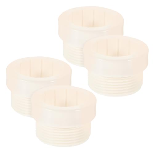 Kisangel 4 Stück Teiliges Pool Schirmstabilisator mit Gewindeadapter Außendurchmesser Einsteckhülse Wetterfester Pool Sonnenschirm Adapter für Stangen Windfester Outdoor Terrassen Einsatz von Kisangel