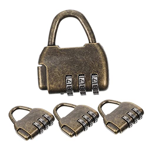 Kisangel 4 Stück Teiliges Retro Zahlenschloss Stellig Vintage Kombinationsschloss für Schränke Antikes Design Sicheres Passwort Leicht und Dekorativ für Zuhause und Holzboxen Kisangel 4 Stück Teiliges Retro Zahlenschloss Stellig Vintage Kombinationsschloss für Schränke Antikes Design Sicheres Passwort Leicht und Dekorativ für Zuhause und Holzboxen von Kisangel