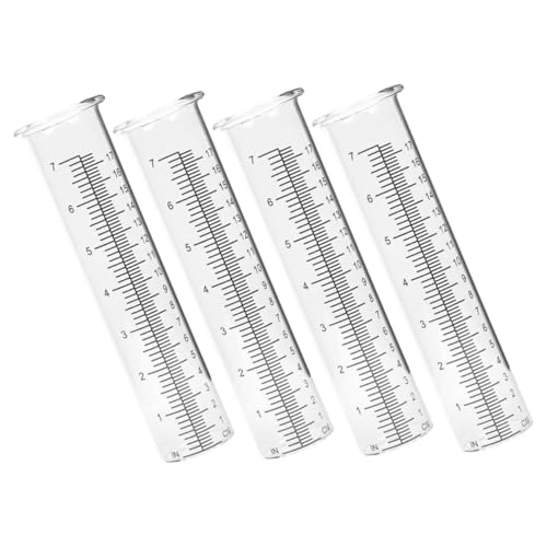 Kisangel 4 Stück Teiliges Transparentes Regenmessgerät aus Glas mit Messskala Präziser Tragbarer Regenmesser für Garten Grünfläche Terrasse Einfach Ablesbar und Wetterfest Kisangel 4 Stück Teiliges Transparentes Regenmessgerät aus Glas mit Messskala Präziser Tragbarer Regenmesser für Garten Grünfläche Terrasse Einfach Ablesbar und Wetterfest von Kisangel