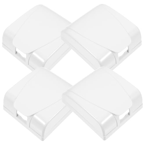 Kisangel 4 Stück Teiliges Wasserdichte Steckdosenschutzbox aus Robustem Abs Spritz Ölgeschützt Wandmontage Langlebige Abdeckung für Außensteckdosen und Wandsteckdosen von Kisangel