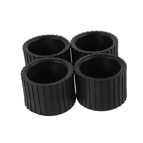 Kisangel 4 Stück Teiliges rutschfeste Gummi fußkappen für Fitnessgeräte Strapazierfähige Schutzpads für Möbelbeine Bodenschutz Fliesen Teppichböden Vibrationsdämpfend Geräuschreduzierend von Kisangel