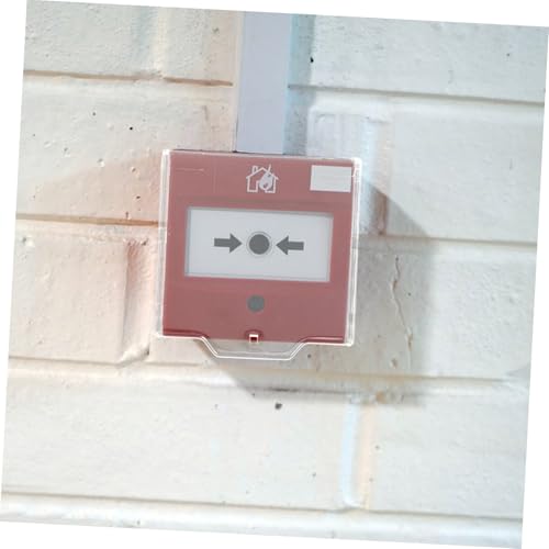 Kisangel 4 Stück Transparente Schutzabdeckung für Manuelle Feuerwehr notruftaster Schlagfest Einfache Montage Geeignet für Gewerbliche und Private Brandschutzanlagen von Kisangel