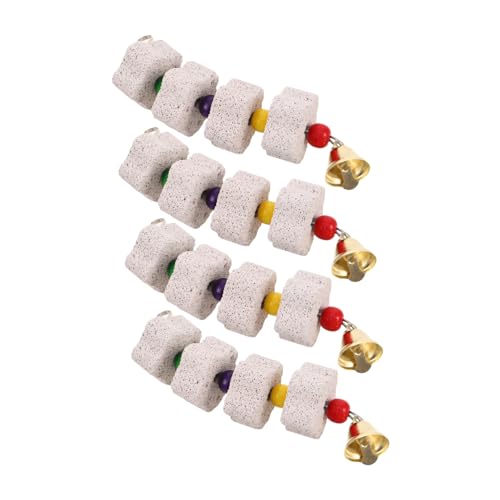 Kisangel 4 Stück Vogel Schnabel Schleifstein aus Natürlichem Stein mit Glocke Kauspielzeug für Papageien und Kleine Tiere Bequeme Befestigung im Käfig zur Zahnpflege und Schnabelabnutzung Kisangel 4 Stück Vogel Schnabel Schleifstein aus Natürlichem Stein mit Glocke Kauspielzeug für Papageien und Kleine Tiere Bequeme Befestigung im Käfig zur Zahnpflege und Schnabelabnutzung von Kisangel