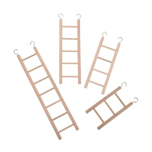 Kisangel 4 Stück Vogelleiter aus Naturholz Kletterspielzeug für Papageien und Kleine Vögel Beißfestes Holzspielzeug für Wellensittiche Nymphensittiche Sittiche Installieren Vielseitig Kisangel 4 Stück Vogelleiter aus Naturholz Kletterspielzeug für Papageien und Kleine Vögel Beißfestes Holzspielzeug für Wellensittiche Nymphensittiche Sittiche Installieren Vielseitig von Kisangel