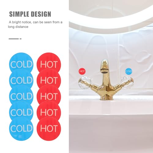 Kisangel 5 Paare Hot Cold Wasserzeichen Acryl Selbstklebende Heiß Kalt Wasserhahn Etiketten für Hotel Bad Armatur Badezimmer Indikator Aufkleber Kisangel 5 Paare Hot Cold Wasserzeichen Acryl Selbstklebende Heiß Kalt Wasserhahn Etiketten für Hotel Bad Armatur Badezimmer Indikator Aufkleber von Kisangel