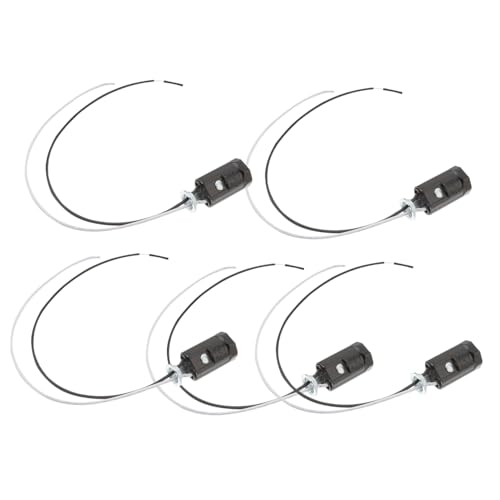 Kisangel 5 Stück Gewindelampe Fassung aus Robustem Bakelit Langlebige Schraubfassung für Glühbirnen Installieren Geeignet für Pendelleuchten und Deckenlampen Kisangel 5 Stück Gewindelampe Fassung aus Robustem Bakelit Langlebige Schraubfassung für Glühbirnen Installieren Geeignet für Pendelleuchten und Deckenlampen von Kisangel