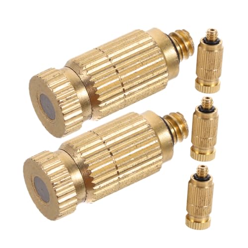 Kisangel 5 Stück Messing Nebeldüsen Hochdruck Sprühköpfe mit Antitropf funktion für Outdoor Kühlung Garten Bewässerung und Tierhaltung Kisangel 5 Stück Messing Nebeldüsen Hochdruck Sprühköpfe mit Antitropf funktion für Outdoor Kühlung Garten Bewässerung und Tierhaltung von Kisangel