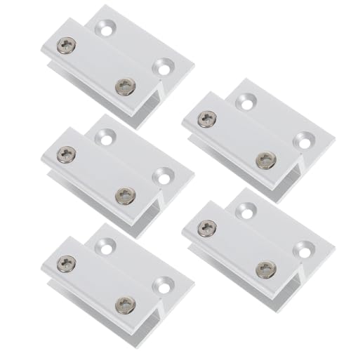 Kisangel 5 Stück Teiliges Aluminiumlegierung Glas Regalhalter Verstellbare Klemmbefestigung Rostfrei Wasser Hitzebeständig Schwere Halteklammer für Rahmenlose Glasböden Geeignet für Kisangel 5 Stück Teiliges Aluminiumlegierung Glas Regalhalter Verstellbare Klemmbefestigung Rostfrei Wasser Hitzebeständig Schwere Halteklammer für Rahmenlose Glasböden Geeignet für von Kisangel