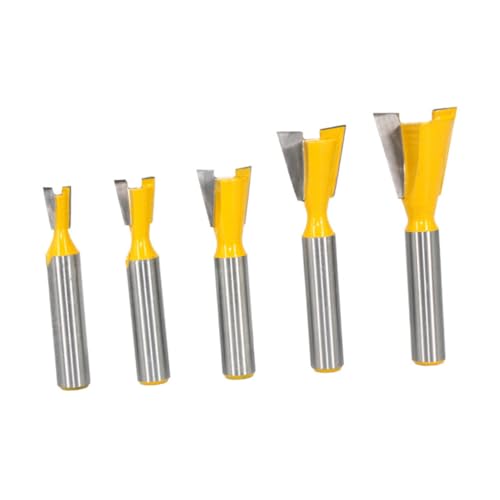Kisangel 5 Stück Teiliges Dovetail Router Bit aus Hartlegiertem Stahl Scharfe Schwalbenschwanzfräser für Holzarbeiten Anti kickback Design Vielseitig für Treppenstufen und Regalhalterungen Kisangel 5 Stück Teiliges Dovetail Router Bit aus Hartlegiertem Stahl Scharfe Schwalbenschwanzfräser für Holzarbeiten Anti kickback Design Vielseitig für Treppenstufen und Regalhalterungen von Kisangel