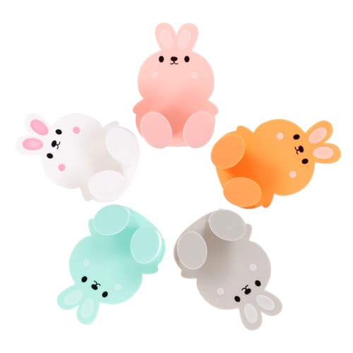 Kisangel 5 Stück Teiliges Selbstklebendes Steckdosenhalter Multifunktionale Wandhaken aus Langlebigem Abs Kabel Ladekabelhalter ohne Bohren Platzsparende Steckdosen Ladekabelaufbewahrung von Kisangel