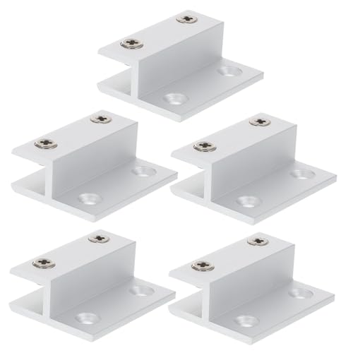 Kisangel 5 Stück Teiliges Verstellbares Glasregalhalterungs Rostfreiem Aluminiumlegierungs material Wasser Hitzebeständig Starke Tragfähigkeit Einfache Montage ohne Glasbohren Geeignet für Kisangel 5 Stück Teiliges Verstellbares Glasregalhalterungs Rostfreiem Aluminiumlegierungs material Wasser Hitzebeständig Starke Tragfähigkeit Einfache Montage ohne Glasbohren Geeignet für von Kisangel