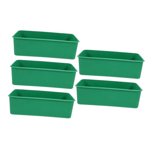 Kisangel 5 Stück Teiliges Vogelkäfig Futter und Wassernapf mit Antispritzfunktion Langlebig Leicht zu Reinigen mit Praktischem Haken Geeignet für Papageien Wellensittiche und Kleine Vögel von Kisangel