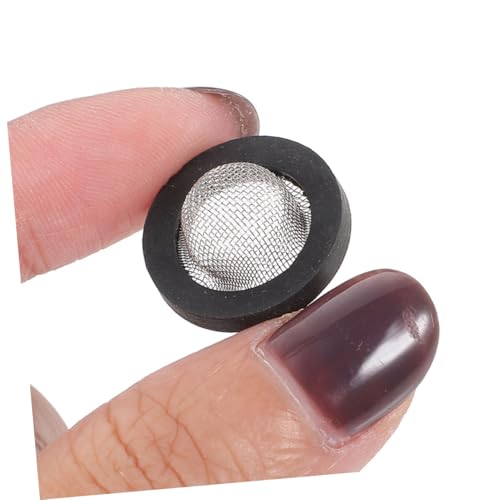 Kisangel 50 Stück Teiliges Edelstahl mesh waschmaschinen abflussrohr dichtungsring Verstärktem Dickem Gummipackung O ring Auslaufsicherer Wasserschlauchfilter Kompatibel für Garten von Kisangel