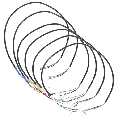 Kisangel 6 Stück Teiliges Pickup Kabel mit Abschirmung Gitarren Schaltungsdraht Leichtes Flexibles Musik Kabel Präzise Signalübertragung für Gitarre DIY und Reparatur von Kisangel