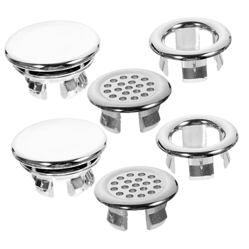 Kisangel 6 Stück Teiliges Waschbecken Überlaufset Abdeckungen Spüle Zubehör Dekorativer Überlaufring für Waschbecken Bad Küche Langlebig Praktisch Installieren Kisangel 6 Stück Teiliges Waschbecken Überlaufset Abdeckungen Spüle Zubehör Dekorativer Überlaufring für Waschbecken Bad Küche Langlebig Praktisch Installieren von Kisangel