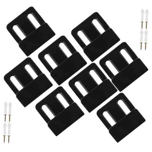 Kisangel 8 Sätze Verstellbare aus Edelstahl Schwere Wandhalterung für Fliesen Marmor Holz Geeignet für Wanddisplay Einfache Montage Robust und Langlebig von Kisangel