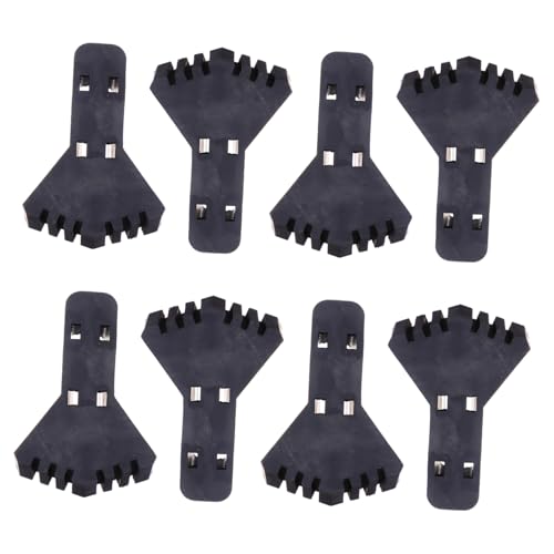 Kisangel 8 Stück Teiliges Faltbare Leiterfußschutzabdeckungen Rutschfeste Gummipads für Stabile Leiterfüße Verschleißfest und Kompatibel mit Klappleitern Sicherer Halt Verschiedenen Böden von Kisangel