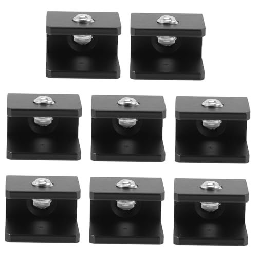 Kisangel 8 Stück Teiliges Glass Shelf Holder Glasklammern Schwarz Quadratisch Langlebige Halterung für Glasregale Hohe Tragkraft Einfach zu Montieren Geeignet für Bad Küche Wohnzimmer und Kisangel 8 Stück Teiliges Glass Shelf Holder Glasklammern Schwarz Quadratisch Langlebige Halterung für Glasregale Hohe Tragkraft Einfach zu Montieren Geeignet für Bad Küche Wohnzimmer und von Kisangel