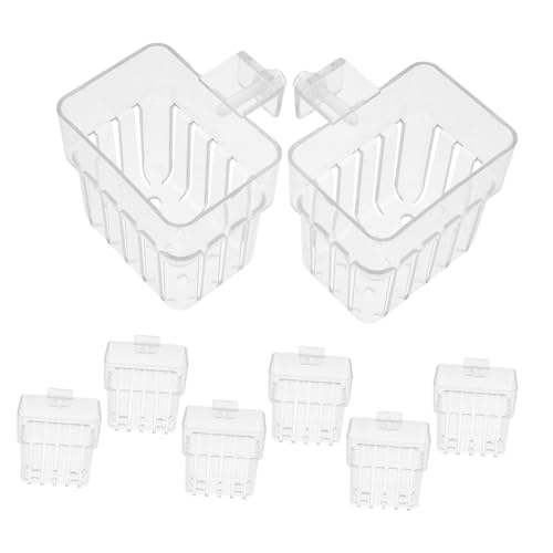 Kisangel 8 Stück Transparente Töpfe für Fischtank Dekoration Hängende Pflanzenelemente für Aquarien und Innenräume für Wasserkultivierung und Vielseitige Anwendungen Kisangel 8 Stück Transparente Töpfe für Fischtank Dekoration Hängende Pflanzenelemente für Aquarien und Innenräume für Wasserkultivierung und Vielseitige Anwendungen von Kisangel