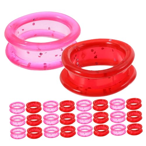 Kisangel 80 Stück Fingerprotektorringe für Scheren Rutschfeste Komfortable Fingerprotektoren für Haustierpflege Friseurscheren Ergonomische Fingerschlaufe für Langanhaltenden Schnittkomfort von Kisangel
