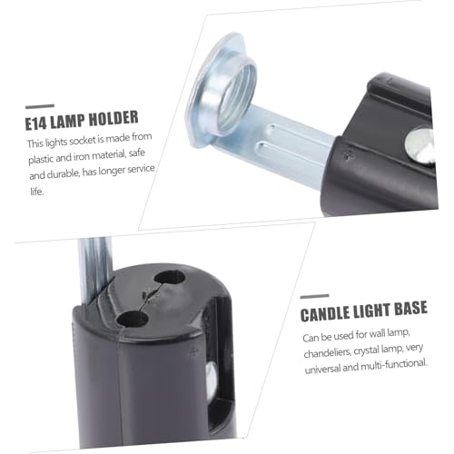 Kisangel 9 Stück Teiliges Kerzenlampenfassung Langlebige Kunststoff Eisenmaterialien Kompakt Leichtes Design Einfache Montage Stabile Lampenhalterung für Kronleuchter und Kerzenleuchten Kisangel 9 Stück Teiliges Kerzenlampenfassung Langlebige Kunststoff Eisenmaterialien Kompakt Leichtes Design Einfache Montage Stabile Lampenhalterung für Kronleuchter und Kerzenleuchten von Kisangel
