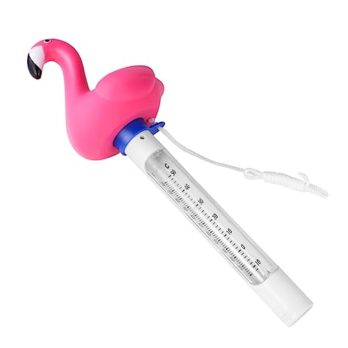 Kisangel Adorables Flamingo Schwimmthermometer Pool Wasserthermometer mit Fahrenheit und Celsius Anzeige Schwimmendes Design für Pools und Temperaturbereich von Kisangel