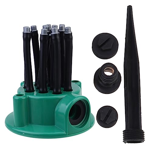 Kisangel Automatischer Garten Sprinklerkopf mit Mehreren Sprühköpfen Abs PVC Bewässerungsbrause für Garten Hochbeete und Gewächshaus Einfache Installation Kühlende Wirkung Vielseitiges von Kisangel