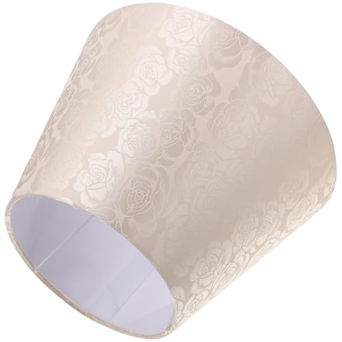 Kisangel Bedside Lamp Accessory Chic Embroidered Jacquard Lamp Shade Aus Premium Stoff Und Installieren Für Tischlampen von Kisangel