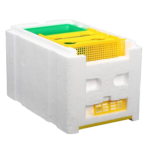 Kisangel Beebox Zuchtkasten Beekeeper Zubehör für Imkereibedarf Bienenzucht Werkzeug für Garten Bestäubung und Bienenschutz von Kisangel