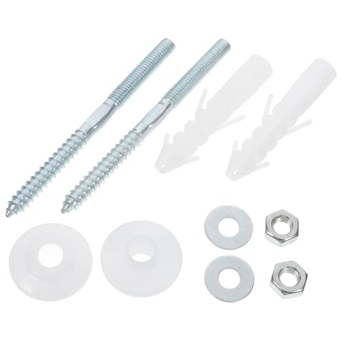 Kisangel Befestigungsschrauben für Wandhängendes Waschbecken mit Unterlegscheiben und Robustem Material Zuverlässige Montage Langlebig und Stabil Geeignet für Badezimmerarmaturen und von Kisangel