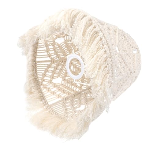 Kisangel Bohemian Handgewebter Lampenschirm aus Baumwollseil Makramee Stil Dekorativer Lampenüberzug für Steh Hängelampe Geeignet für Wohnzimmer Schlafzimmer Babyzimmer Stilvolle Kisangel Bohemian Handgewebter Lampenschirm aus Baumwollseil Makramee Stil Dekorativer Lampenüberzug für Steh Hängelampe Geeignet für Wohnzimmer Schlafzimmer Babyzimmer Stilvolle von Kisangel