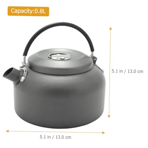 Kisangel Camping Kessel Aluminiumlegierung Wasserkessel Outdoor Wasserkocher für Camping Wandern Angeln Multifunktional Tee Kaffeekessel Tragbar Robust von Kisangel