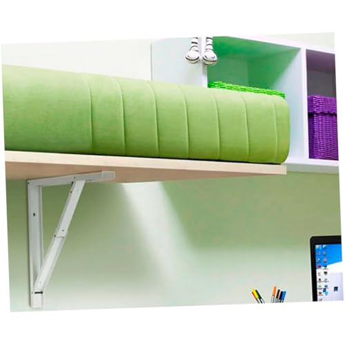 Kisangel Dreieck Stahl Regalhalterung Wandmontage Klappbar Tragfähig Robust Weiß Für Wandregal Bücherablage Ornamentshelf von Kisangel