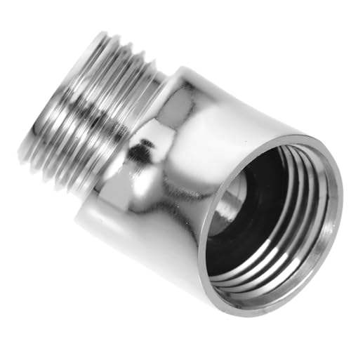 Kisangel Duschkopf Adapter aus Verchromtem Kupfer Langlebiger Handbrause Anschluss Wiederverwendbarer Winkelverbinder für Badarmaturen Praktisches Duschzubehör Korrosionsbeständig und von Kisangel