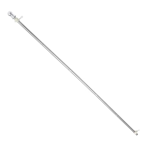 Kisangel Edelstahl Fahnenmast Drehbarer Anti verwickelnder Outdoor Fahnenstab Wetterfest Robust für Garten Terrasse und Camping Praktisches Flaggenstab Zubehör Kisangel Edelstahl Fahnenmast Drehbarer Anti verwickelnder Outdoor Fahnenstab Wetterfest Robust für Garten Terrasse und Camping Praktisches Flaggenstab Zubehör von Kisangel