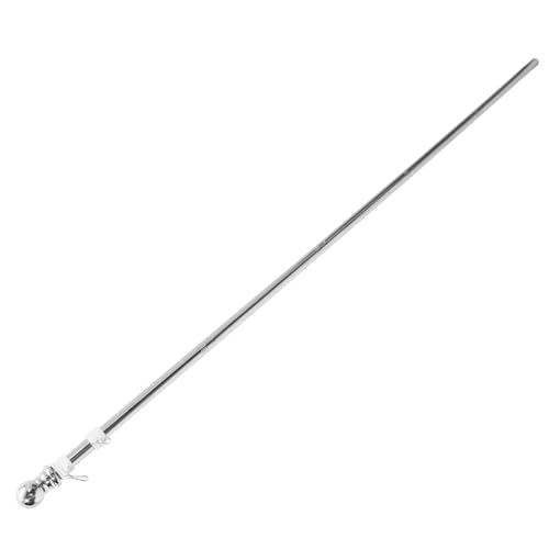 Kisangel Edelstahl Fahnenmast Wetterfest Rostfrei Stabiler Outdoor Flaggenmast für Garten mit Drehbarem Flaggenhalter Windbeständig Dekorativer Gartenstab von Kisangel