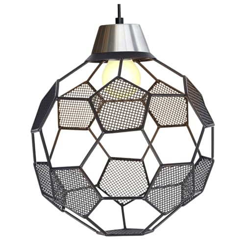 Kisangel Edelstahl Fußball Lampenschirm Hohl Ausgehöhlt Dekorativ Ersatz Lampenabdeckung Für Pendelleuchte Wohnzimmer Bar Jungenzimmer Kisangel Edelstahl Fußball Lampenschirm Hohl Ausgehöhlt Dekorativ Ersatz Lampenabdeckung Für Pendelleuchte Wohnzimmer Bar Jungenzimmer von Kisangel