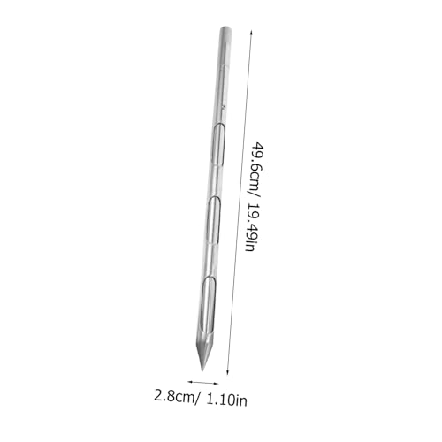 Kisangel Edelstahl Getreide Sampler mit Ergonomischem Griff Langlebige Bodenproben sonde für Weizen Reis Mais und Düngemittel Einfach zu Reinigen Multifunktional für Experimente von Kisangel