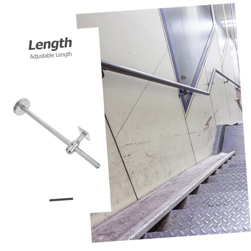 Kisangel Edelstahl Handlaufhalter Treppengeländer Halterung Verstellbar für Innen Außen Treppen Flachgeländer Wandbefestigung Korrosionsbeständig Robust von Kisangel
