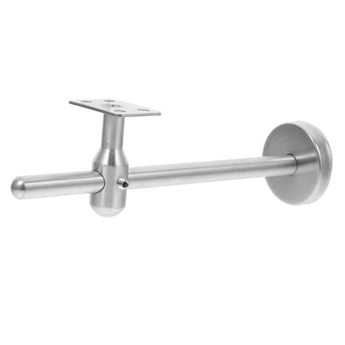 Kisangel Edelstahl Handlaufhalter Verstellbar Wandhalterung Treppen Geländerstütze Innen Außen Robuste Treppengeländerbefestigung mit Poliertem Finish für Flur und Gang von Kisangel