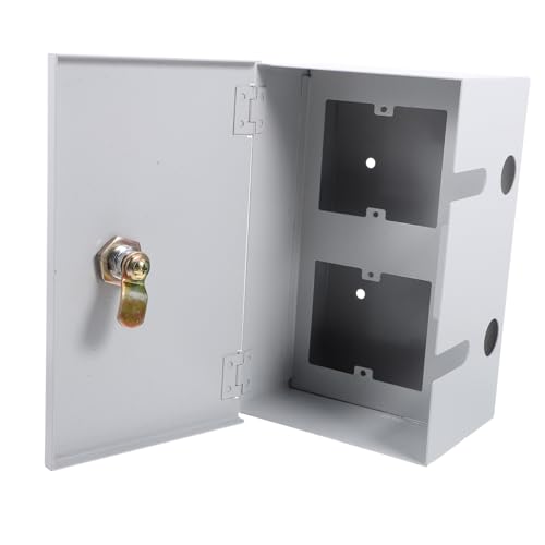 Kisangel Edelstahl Steckdosenschutzbox mit Schloss Wetterfest für Außenbereich Robust Schützend für Öffentliche Ladestationen und Gewerbe von Kisangel