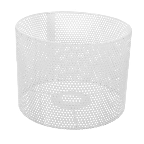 Kisangel Eisen Lampenschirm Metall Hohl Fassung Kleiner Lampenschirm Vintage Stil Weiß Robuste Deckenleuchte Abdeckung Für Wohnzimmer Schlafzimmer Büro von Kisangel
